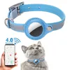 Hundhalsar Leases Pu Leather Pet justerbar krage med Bluetooth GPS-tracker Dog Cat Anti-Lost Tracker Collar Reflective Protection for Cat Dog 230823