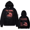 Sweats à capuche pour hommes Sweatshirts Cults TV Girl One Night Only Sweat à capuche imprimé double face Unisexe Vintage Sweat-shirt Hommes Femmes Casual Sweat à capuche surdimensionné J230823