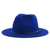 Wide Brim Hats Bucket 545660CM Women Men Wool Vintage Gangster Trilby Felt Fedora Hat With Gentleman Elegant Lady Winter Autumn Jazz Caps 230822