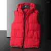Men's Vests Winter Plus Size Warm Vest Outdoor Sports High Quality Casual Quilted Down Sleeveless Padded Puffer Men