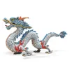 Dekorativa objekt Figurer Simulering Kinesisk mytologisk drake djur modellerar prydnad trendig feng shui staty för heminredning barn gåvor 230823