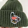 Beanie/Skull Caps stickad hatt melon hud hatt kort kall hatt anka isbjörn liten gris broderad pullover vinter hatt j230823