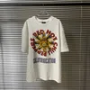 メンズのための特大のゆるい夏のティートップTシャツ