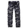 Herrbyxor Hohigh-kvalitet Men Jeans Camouflage Hunting Pants Multi-Pocket Men's Army Pants Without Belt 230823