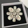 Brooches European American Heavy Industry Fashion Atmosphere Exaggerated Large Sunflower Crystal Brooch