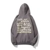 Bluza męskie designerskie bluzy moda streetwear Kanyes West KSG Hoodie Cfg Limited Graffiti Męs