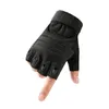 Fem fingrar handskar män sommar utomhus sport halv finger slåss andas mitten specialstyrkor skydd kudd fitness non glid rider handske n4 230823