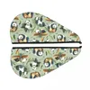 Handduk Magic Microfiber Shower Cap Akvarell Panda med stenblad Badhatt torrt hår snabb torkning mjuk dam turbanhuvud