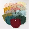 Baby-Spucktücher, einfarbig, für Neugeborene, Rüschen, Baumwolle, Speichelhandtücher, Turban, Spitze, Lätzchen, für Kleinkinder, Jungen und Mädchen, Bandana, 16 Designs