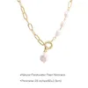 Pendentif Colliers Mode baroque naturel collier de perles d'eau douce 2023 coréen élégant pour les femmes ras du cou bijoux de fête