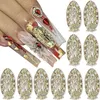 Decorações de arte da unha 100pcs Virgem Mary unha Charms de unhas 3D Jeia de unha Buddha Decoração de unhas Religidas Religidos Relinos de Nail Art para Acrílico Nails 230822