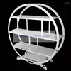 Plates 1 PCS Nordic Stainless Steel Sushi Snack Holder Dessert Display Buffet Fruit Tray El Cold Dining Rack