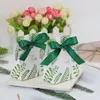 Present Wrap Creative Wedding Candy Box Plants Printed Bag With Ribbon Tie Wrapping Treat Packs Inga handtagskonst Hantverkartiklar