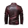 Herren Trench Coats Herrenherbst- und Winter Männer hochwertiger Modemarkt -Leder -Jacke Motorradstil Casual Jacken Schwarz warmer Mantel 230822