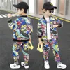 衣料品セットキッズ服秋の男の子スポーツスーツベイビー2023春の長袖スウェットシャツパンツビッグトラックスーツ230823