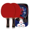 Raquettes de tennis de table Ensemble de raquettes de Ping-Pong 2 pièces de haute qualité raquette professionnelle 34 étoiles pour la formation des étudiants avec sac Playe 230822