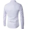 Chemise à manches longues pour hommes, couleur unie, décontractée, à la mode, Business, Slim Fit, à carreaux, haute qualité, chemises habillées, 277Z, automne