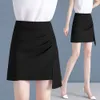 Jupes irrégulières de Style d'été pour femmes, taille haute, Design amincissant, jupe trapèze aplatie