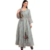 Ethnic Clothing Muslim Fashion Style Beaded Embroidered Luxury Gown Model Ramadan Eid Djellaba Dress Dubai
