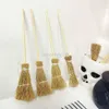 Other Festive Party Supplies 6/12/22pcs Mini Broom Witch Straw Brooms DIY Hanging Ornaments for Kids Halloween Party Decoration Costume Props Accessories L0823