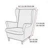 Housses de chaise couverture arrière d'aile de velours élastique pour salon fauteuil en spandex extensible nordique paresseux garçon salon roi canapé housses