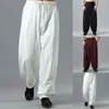 Men's Pants Twill 12 Gift Men'S Loose Straight Cotton Bloomers Summer Casual Breathable 230822