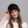 Ball Cap's Mink Fur Hats Warm Winter Baseball Caps Fashion Ladies Russian Usaka Real Cap Cool Beanie 230822