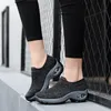 Dress Shoes Fashion Women Air Cushion Flats Sneakers Platform voor Creepers Mesh Sock Tennis Outdoor Walking 230823