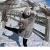 فرو للنساء يركض Xiang Cheng 2023 Imitation Rex Coat Winter Winter Cotton Shickued Darm Darm Lamb
