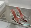 Dress Shoes Women's Wedding Begum Glass Sling Transparent Pvc Pumps Brooch Brand Vipol