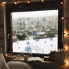 Window Stickers Kizcozy Blue and White Snowflakes Christmas Tree Sticker Non-Lim Adhesive Home Garden Film