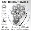 2023 rasoio maschile di alta qualità 6 in 1 testa mobile USB USB ricaricabile ricaricabile a LED impermeabile per rasatura per rasatura per rasatura per rasatura per rasatura per rasatura del naso L230823