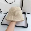 Luxe emmer hoed ontwerper gebreide hoeden vrouwen man caps y letter casquette jurk baneies strand sunhats vrije tuin dames heren cap