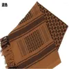 Foulards Armée Militaire Tactique Unisexe Arabe Shemagh KeffIyeh Coton Châle Femmes Paintball Tête Écharpe Visage Mesh Désert Bandanas