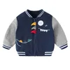 Jackor Baby Boys Jackets Spring Autumn Dinosaur Kids Baseball Jacket Coat Casual Boys Ytterkläder 1-4 år Barn Kläder 230817