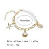 Bracelets de charme Vintage Bohemian Pearl Shell Starfish Star Pendentif Bracelet pour femmes 2023 Summer Classic Beach Party Bijoux Cadeaux