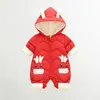 Down Coat 2023 Born Baby Girl Clothes Winter Snowsuit Plus Velvet Thick Boys Jumpsuit 0 3 Years Romper Boy Overalls Toddler 230823