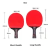 Raquettes de tennis de table Huieson Fibre de carbone Raquette Lame Double Face Pimplesin Caoutchouc Ping Pong Paddle pour les joueurs seniors 230822