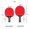 Tafel tennis raquets huieson koolstofvezel racket mes dubbele gezicht puistjes rubberen ping ping pong peddel voor senior spelers 230822