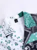 Tracksuits voor heren zomer 2 -delige set willekeurige paisley sjaal print shirt trekkoord shorts zonder tee