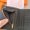 Effini Mens Luxury Designer Wallet Man Women Fashion Kort Purses Soft Real Cow äkta läderkreditkortshållare med blixtlåsmyntväskor Korthållare Kvinna