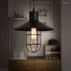 Lampade a sospensione Lampada in metallo Light Countryside Edison Bulb Black Lights Netro Retro Industrial fai -da -te bar