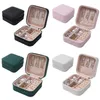Jewelry Pouches Single Layer Storage Box Small Travel Leathers Zipper Holder For Rings Earrings Necklaces Display 40GB