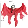 Autres fournitures de fête festives Décorations d'Halloween Fantômes Zombies Maison hantée Bar KTV Horreur Atmosphère Charme Suspendus Capes Mini Fantômes Décor de porte de maison L0823