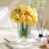 Vases Peony Simulated Flowers Table Bouquets Roses Plastic Artificial Living Room Bedroom Decorative Flower Decorations