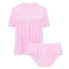 Men Sissy Lingerie Set Erotic Sexy Night Gown Gay Underwear Puff Short Sleeves Chiffon Dress With Panties For Male Crossdressing B2725
