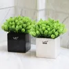 Dekorativa blommor Creative Bonsai Potted Artificial Plant Pineapple Grass One Set (Flower Vase) för bröllopskontor Heminredning