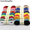 Shoe Parts Accessories 1 pair thicken classic shoelaces for sneakers shoe laces solid flat shoelace casual sports shoes strings 100120140160cm 230823