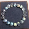 Bangle Natural Labradorite Bracelet Crystal Bead Healing Stone Fashion Gemstone Women Jewelry Gift 1pcs 11MM