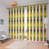 Curtain 3D Modern Eritrean Ethiopian Culture SabaTelet Design Luxury 2 Pieces Shading For Home Living Room Bedroom Hook